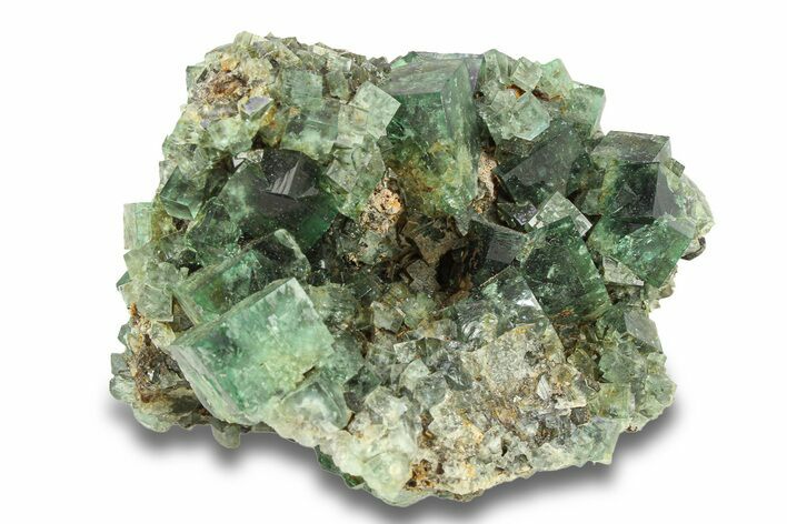 Fluorescent Green Fluorite Cluster - Diana Maria Mine, England #301668